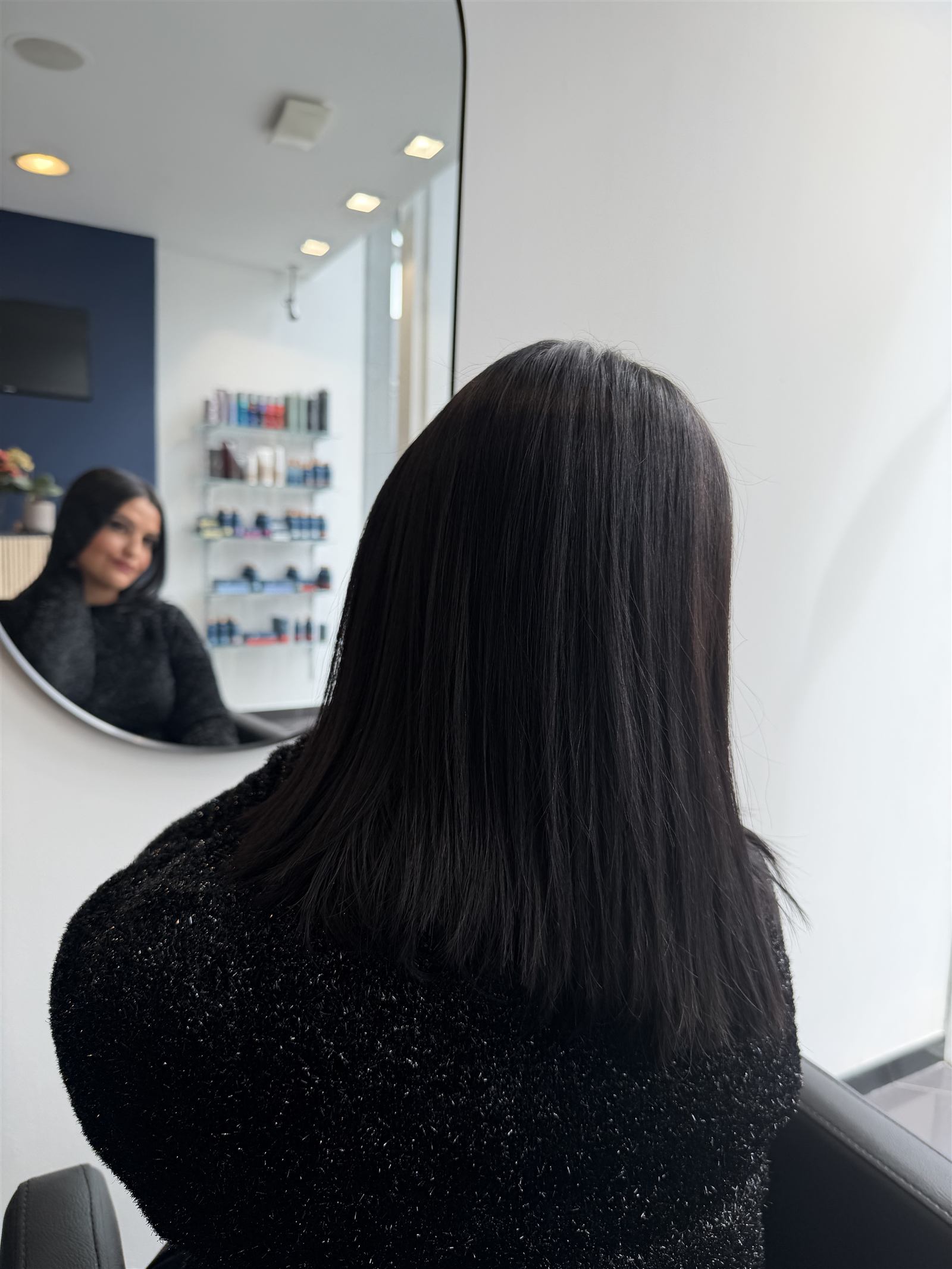 Brushing lisse et brillant réalisé au salon Letizia.T